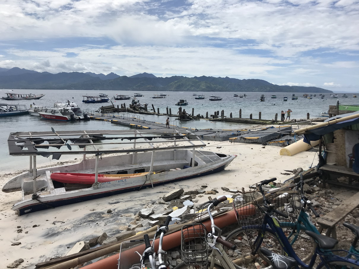 Gili Trawangan - leomlott kikötő - Bali